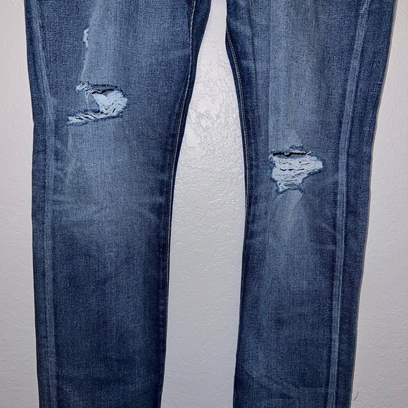 Gap Men Slim Straight Distressed Jeans - Picture 3 of 9